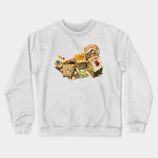 gingerbread houses Crewneck Sweatshirt by Blue Afro